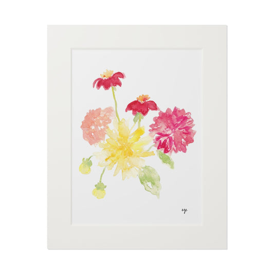 "Dancing Dahlias" Fine Art Print