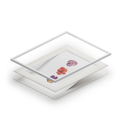 "Berry Bloom" Pansy Trio Fine Art Print