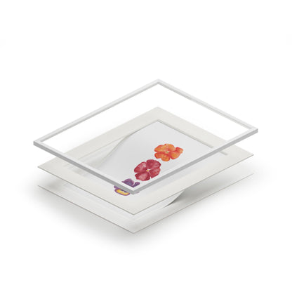 "Autumn Blaze" Pansy Trio Fine Art Print