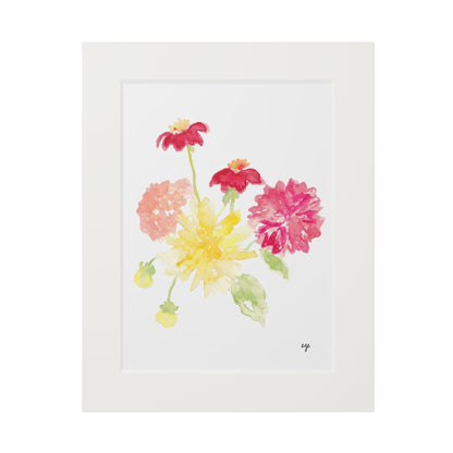 "Dancing Dahlias" Fine Art Print