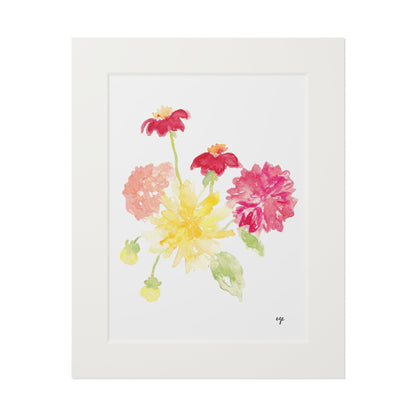 "Dancing Dahlias" Fine Art Print