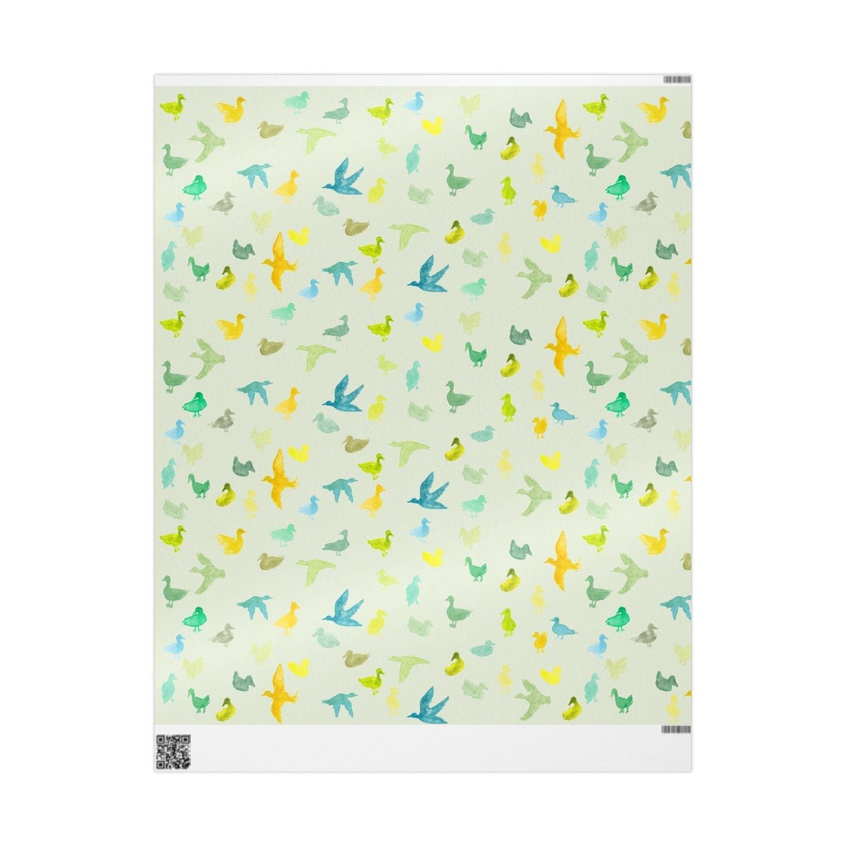 "Duckies" Sage Green Paper