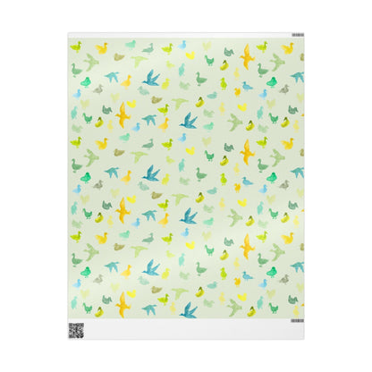 "Duckies" Sage Green Paper