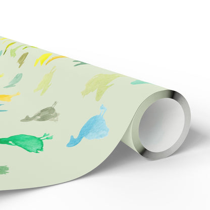 "Duckies" Sage Green Paper