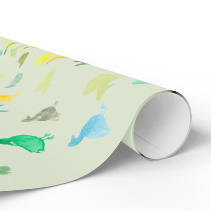 "Duckies" Sage Green Paper