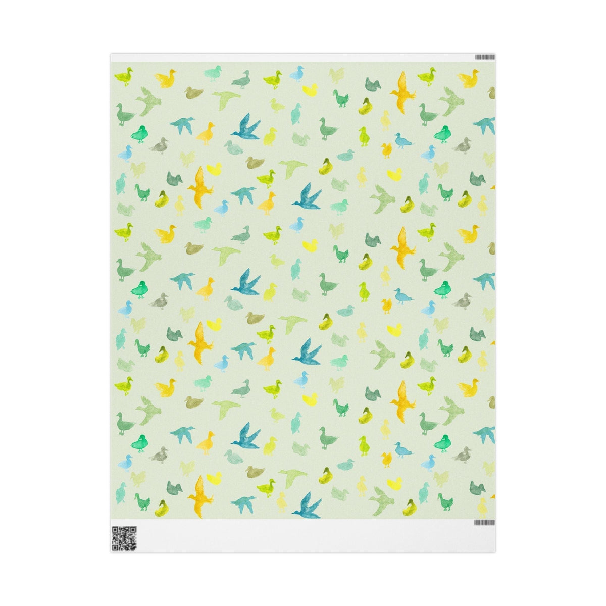 "Duckies" Sage Green Paper
