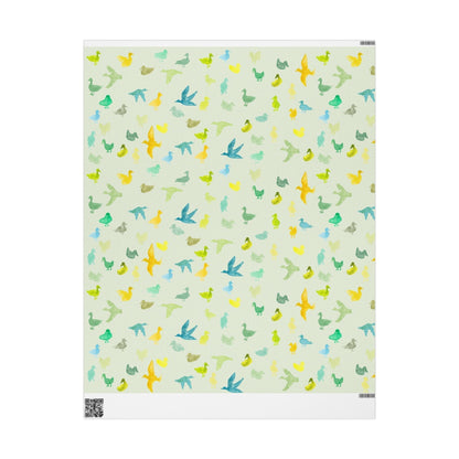 "Duckies" Sage Green Paper