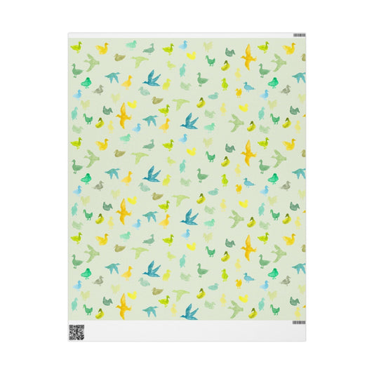 "Duckies" Sage Green Paper