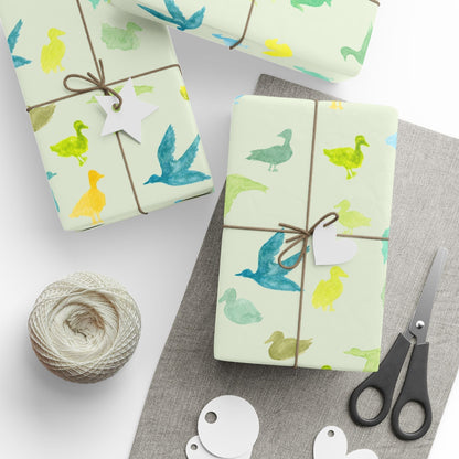 "Duckies" Sage Green Paper