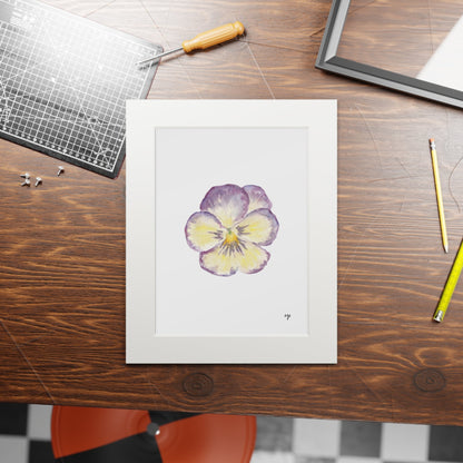 "Single Pansy" Fine Art Print