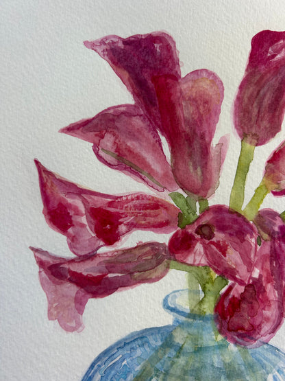 Calla Lilies in Water Original Art