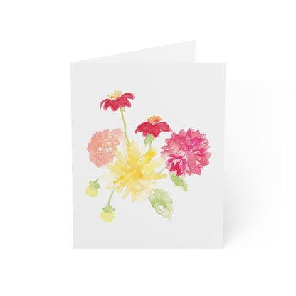 "Market Dahlias" Greeting Cards