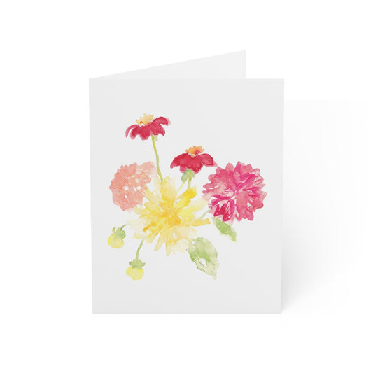 "Market Dahlias" Greeting Cards